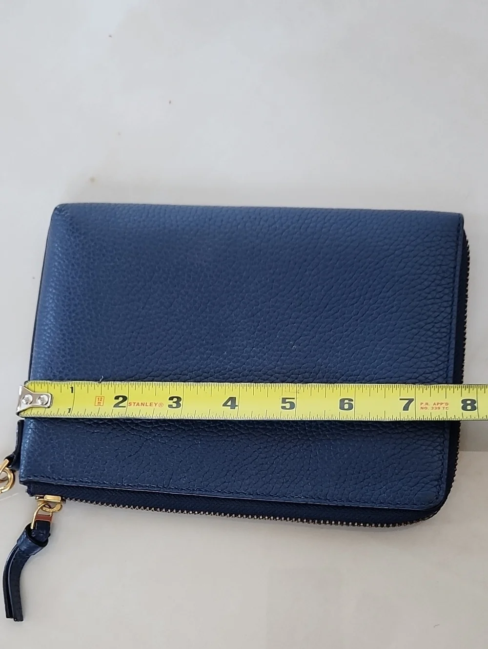 Tory Burch Navy Blue Wrislet Wallet